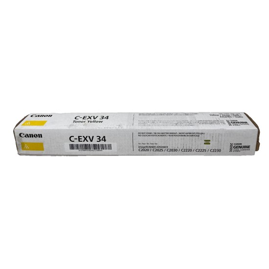 CANON 3785B002 C-EXV34Y TONER ORIGINALE GIALLO iR C2020/iR C2025 [OPEN BOX]