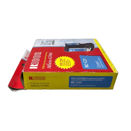 RICOH 402279 RC-C21 CARTUCCIA ORIGINALE CIANO G700 RICOH 402279 RC-C21 CARTUCCIA ORIGINALE CIANO G700
