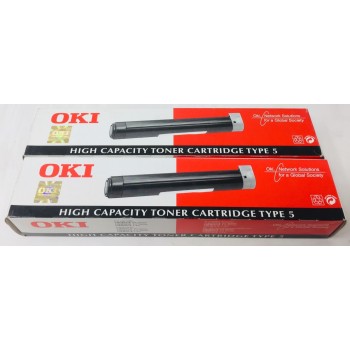 OKI 40433203 TYPE 5 TONER ORIGINALE NERO PER OKIPAGE 10/12/14 SERIES (X 2PZ)