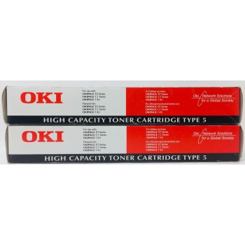 OKI 40433203 TYPE 5 TONER ORIGINALE NERO PER OKIPAGE 10/12/14 SERIES (X 2PZ) OKI 40433203 TYPE 5 TONER ORIGINALE NERO PER OKIPAGE 10/12/14 SERIES (X 2PZ)