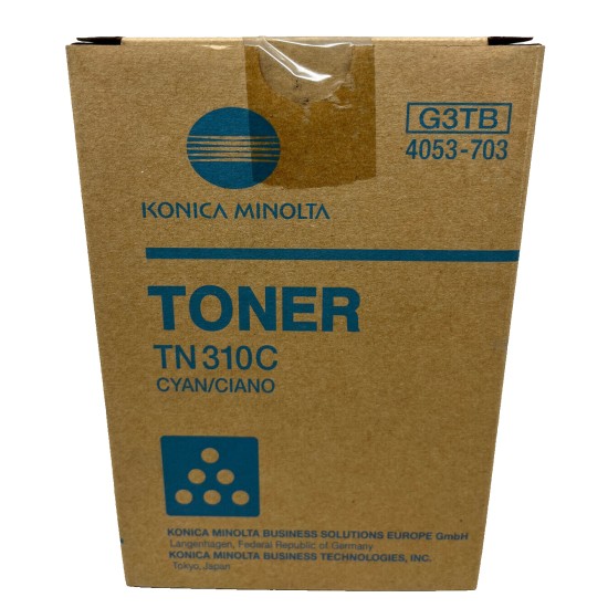 KONICA MINOLTA 4053-703 TN310C TONER ORIGINALE CIANO BIZHUB C350/C351/C450 A BOX