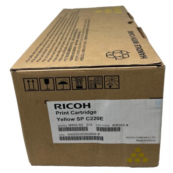 RICOH 407643 TONER ORIGINALE GIALLO PER AFICIO SP C220/SP C221/SP C240 [A BOX]