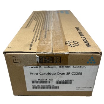 RICOH 407645 TONER ORIGINALE CIANO AFICIO SP C220/SP C221/SP C240 [OPEN BOX]