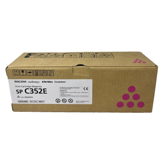 RICOH 408217 TONER ORIGINALE MAGENTA SP C352/SP C352dn 9.000 PG [A BOX]