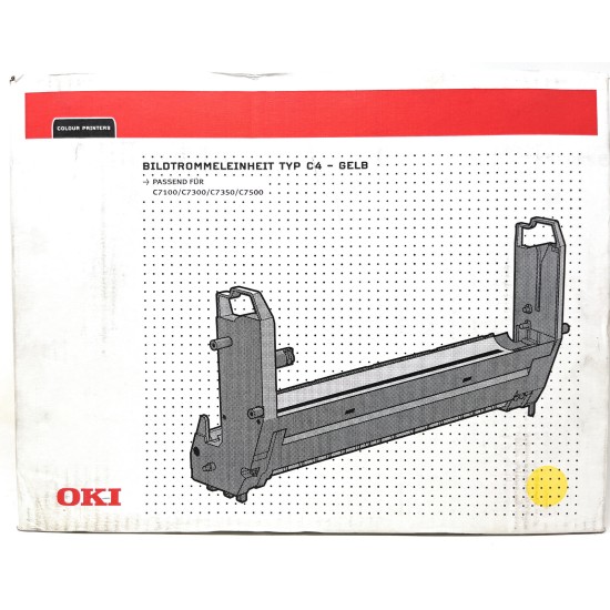 OKI 41962805 TYPE C4 TAMBURO ORIGINALE GIALLO C7100/C7300/C7350/C7500 [A BOX]