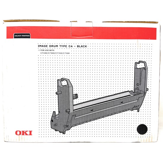 OKI 41962808 TYPE C4 TAMBURO ORIGINALE NERO C7100/C7300/C7350/C7500 [A BOX]