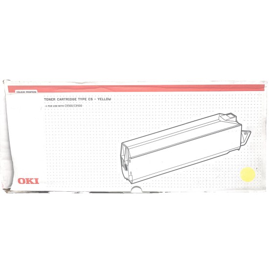 OKI 41963605 TONER ORIGINALE GIALLO TYPE C5 PER OKI C9300/C9500 [B BOX]
