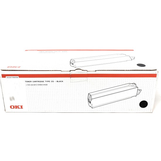 OKI 41963608 TONER ORIGINALE NERO TYPE C5 PER OKI C9300/C9500 [A BOX]