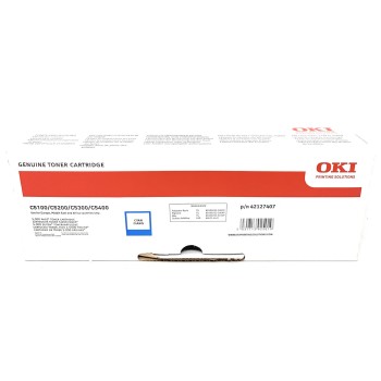 OKI 42127407 TONER ORIGINALE CIANO TYPE C6 PER C5100/C5200/C5300/C5400 [A BOX]