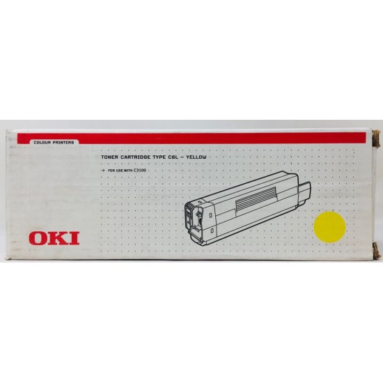 OKI 42804513 TONER ORIGINALE GIALLO TYPE C6L PER OKI C3100 (3K)