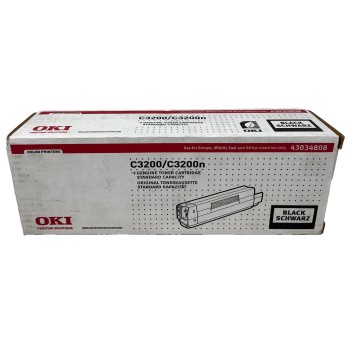 OKI 43034808 TONER ORIGINALE NERO PER OKI C3200/C3200n [A BOX]