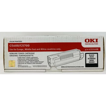 OKI 43324408 TONER ORIGINALE NERO PER OKI C5600n / C5600dn / C5700n / C5700dn OKI 43324408 TONER ORIGINALE NERO PER OKI C5600n / C5600dn / C5700n / C5700dn