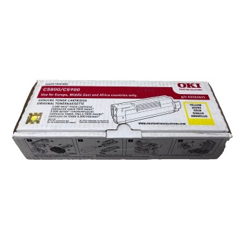 OKI 43324421 TONER ORIGINALE GIALLO PER OKI C5550 MFP/C5800/C5900 [A BOX]