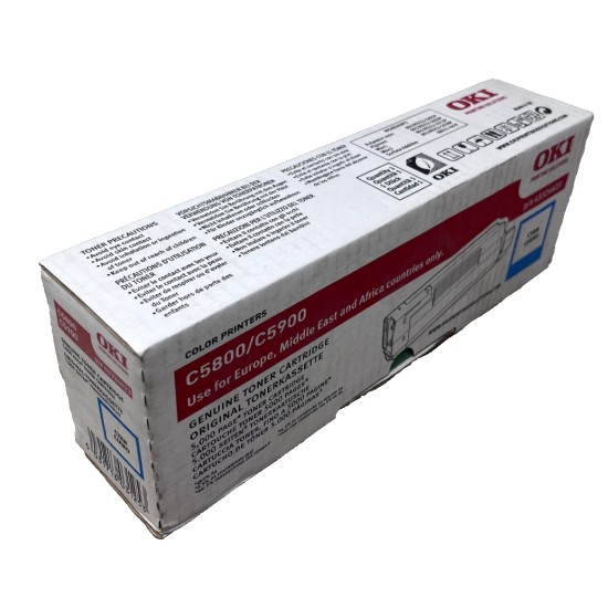 OKI 43324423 TONER ORIGINALE CIANO PER C5550 MFP/C5800/C5900 [A BOX]