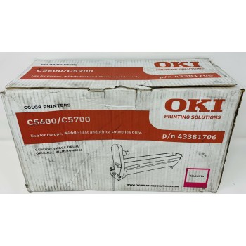 OKI 43381706 DRUM TAMBURO ORIGINALE MAGENTA PER C5600n/C5600dn/C5700n /C5700dn [C BOX]