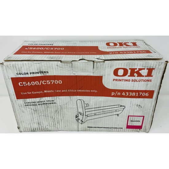 OKI 43381706 DRUM TAMBURO ORIGINALE MAGENTA PER C5600n/C5600dn/C5700n /C5700dn [C BOX]