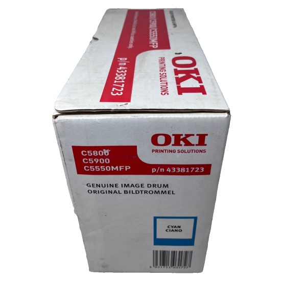 OKI 43381723 TAMBURO DRUM ORIGINALE CIANO PER C5550 MFP/C5800/C5900 [A BOX]