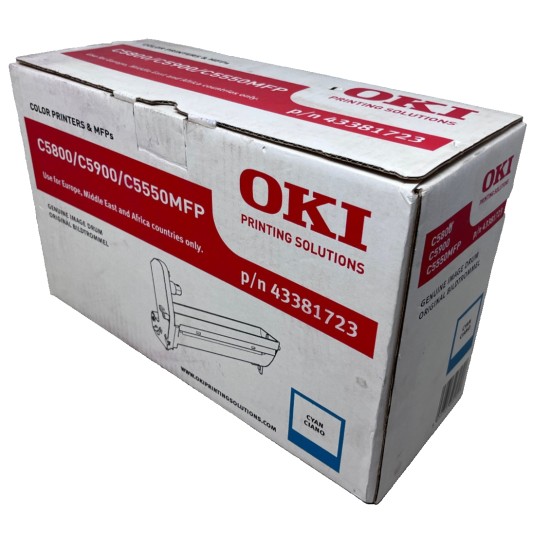 OKI 43381723 TAMBURO DRUM ORIGINALE CIANO PER C5550 MFP/C5800/C5900 [A BOX]