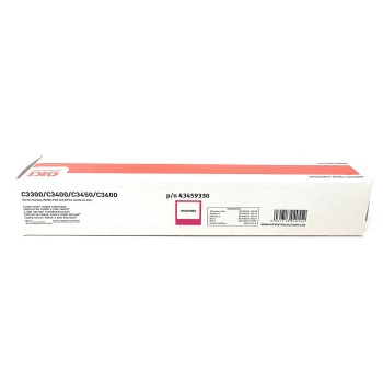 OKI 43459330 TONER ORIGINALE MAGENTA PER OKI C3300/C3400/C3450/C3600 [A BOX]