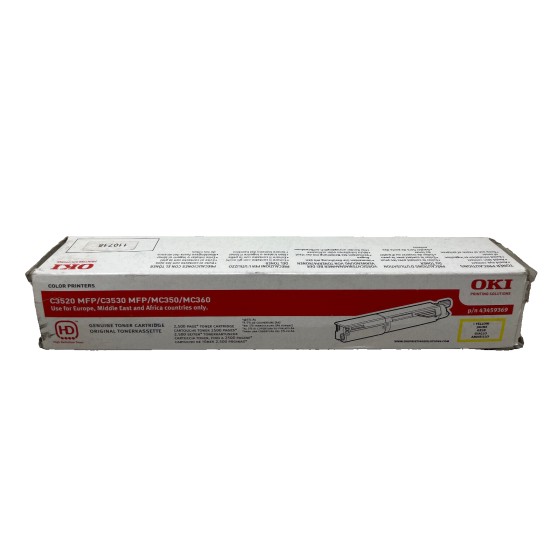 OKI 43459369 TONER ORIGINALE GIALLO PER OKI C3520 MFP/C3530 MFP/MC350/MC360 [B BOX]