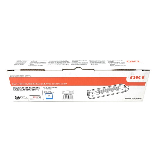 OKI 43487711 TONER ORIGINALE CIANO C8600/C8600n/C8600dn/C8800n/C8800dn [A BOX]