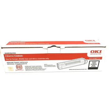 OKI 43487712 TONER ORIGINALE NERO PER C8600/C8600n/C8600dn/C8800n [A BOX]