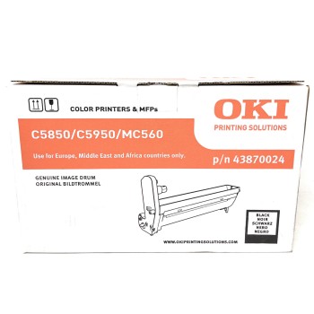 OKI 43870024 DRUM TAMBURO ORIGINALE NERO PER OKI C5850/C5950/MC560 [OPEN BOX]