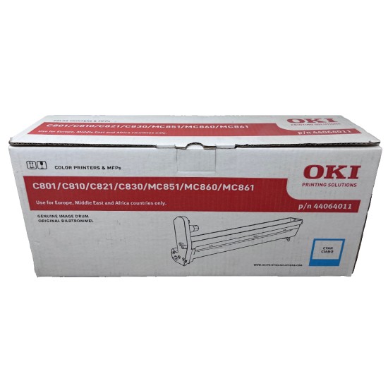 OKI 44064011 DRUM TAMBURO ORIGINALE CIANO PER C810N/C821/MC851 [A BOX]
