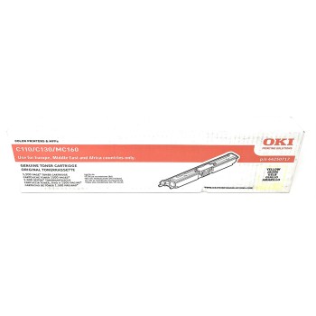 OKI 44250717 TONER ORIGINALE GIALLO PER C110/C130n/MC160n 1.500PG [A BOX]