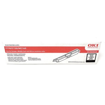 OKI 44250724 TONER ORIGINALE NERO PER C110/C130n/MC160n 2.500 PG [A BOX]