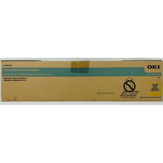 OKI 44947309 DRUM TAMBURO ORIGINALE GIALLO PER OKI ES9460 MFP / ES9470 MFP OKI 44947309 DRUM TAMBURO ORIGINALE GIALLO PER OKI ES9460 MFP / ES9470 MFP