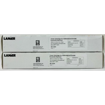 LANIER 491-0309 4910309 TONER ORIGINALE NERO LANIER FAX 4350/4360/4375/4385 X2PZ LANIER 491-0309 4910309 TONER ORIGINALE NERO LANIER FAX 4350/4360/4375/4385 X2PZ
