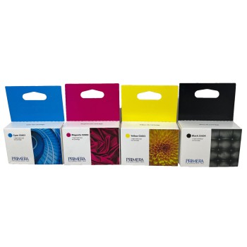 PRIMERA 53601/2/3/4 4 CARTUCCE ORIGINALI BK/C/M/Y BRAVO DP-4100/DP-4101 [A BOX]