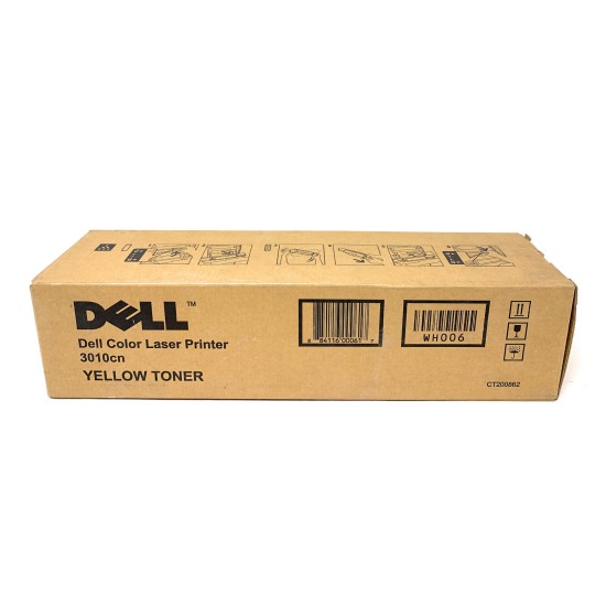 DELL 593-10156 WH006 TONER ORIGINALE GIALLO PER DELL 3010cn [A BOX]