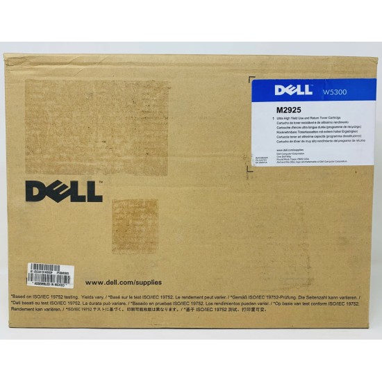 DELL 595-10006 DELL M2925 TONER ORIGINALE NERO PER W5300 W5300n [B BOX]