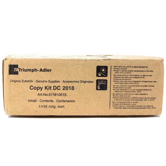 TRIUMPH ADLER 611810015 TONER ORIGINALE NERO DC 2018 / UTAX CD1018 [B BOX]