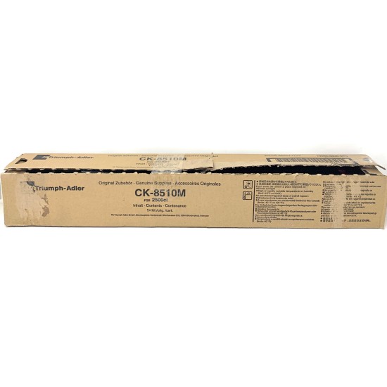TRIUMPH ADLER 662511114 TONER ORIGNALE MAGENTA CK8510M PER 2500Ci [OPEN BOX]
