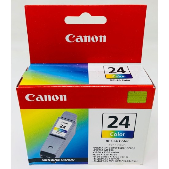 CANON 6682A002 BCI-24C CARTUCCIA ORIGINALE COLORE S200/S300/iP1000/iP1500/iP2000 [A BOX[ CANON 6682A002 BCI-24C CARTUCCIA ORIGINALE COLORE S200/S300/iP1000/iP1500/iP2000 [A BOX[