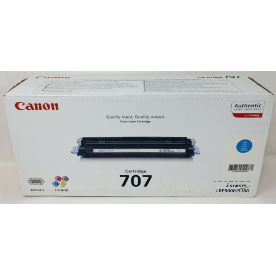 CANON 707 4 TONER ORIGINALE NERO CIANO MAGENTA GIALLO I-SENSYS LBP-5000/LBP-5100 CANON 707 4 TONER ORIGINALE NERO CIANO MAGENTA GIALLO I-SENSYS LBP-5000/LBP-5100