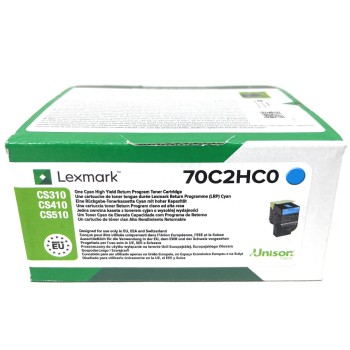 LEXMARK 70C2HC0 702 TONER ORIGINALE CIANO CS310n/CS410dn/CS510de [A BOX]