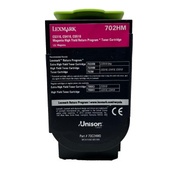 LEXMARK 70C2HM0 702 TONER ORIGINALE MAGENTA CS310n/CS410dn/CS510de [NO BOX]