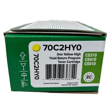 LEXMARK 70C2HY0 702 TONER ORIGINALE GIALLO CS310n/CS410dn/CS510de [A BOX]