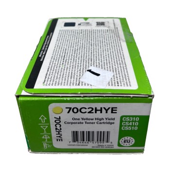LEXMARK 70C2HYE 702 TONER ORIGINALE GIALLO CS310n/CS410dn/CS510de [B BOX]
