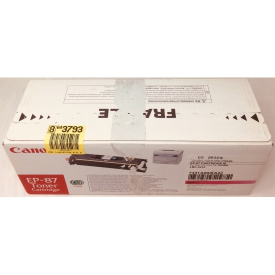 CANON 7431A003 EP-87M TONER ORIGINALE MAGENTA PER CANON LBP-2410 [A BOX]