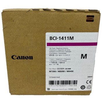 CANON 7576A001 BCI-1411M CARTUCCIA ORIGINALE MAGENTA W7200/W8200/W8400 [A BOX]