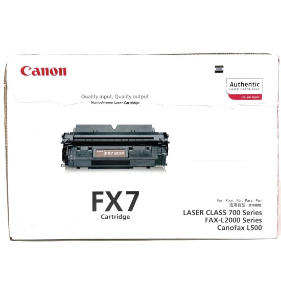 CANON 7621A002 FX-7 TONER ORIGINALE NERO FAX-L2000/LASER CLASS 700/L500 [A BOX]