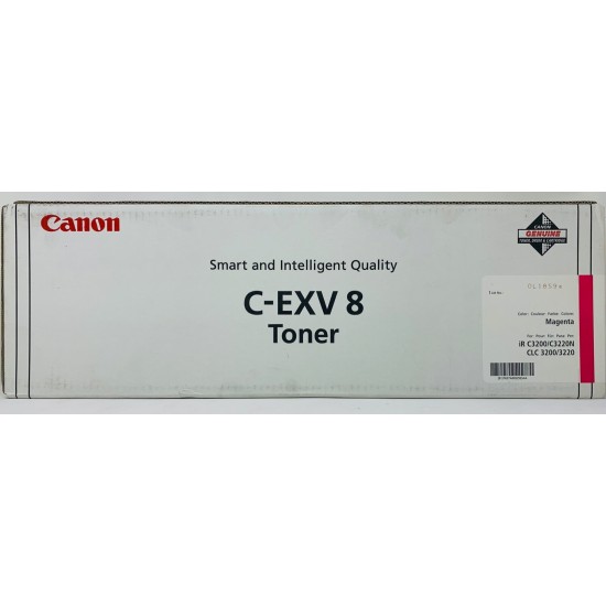 CANON 7627A002 C-EXV8 TONER ORIGINALE MAGENTA iR C3200/C3220N/CLC 3200/CLC 3220 [A BOX]