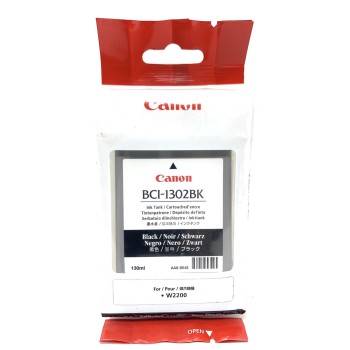CANON 7717A001 BCI-1302BK CARTUCCIA ORIGINALE NERO PER CANON W2200 [A BOX]