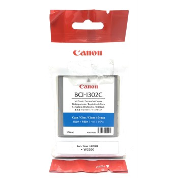 CANON 7718A001 BCI-1302C CARTUCCIA ORIGINALE CIANO PER CANON W2200 [A BOX]