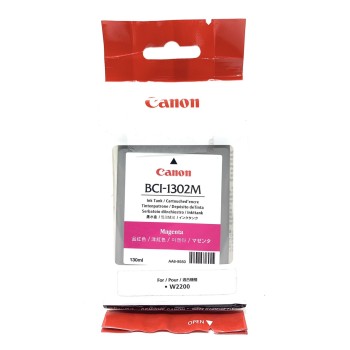 CANON 7719A001 BCI-1302M CARTUCCIA ORIGINALE MAGENTA PER CANON W2200 [A BOX]